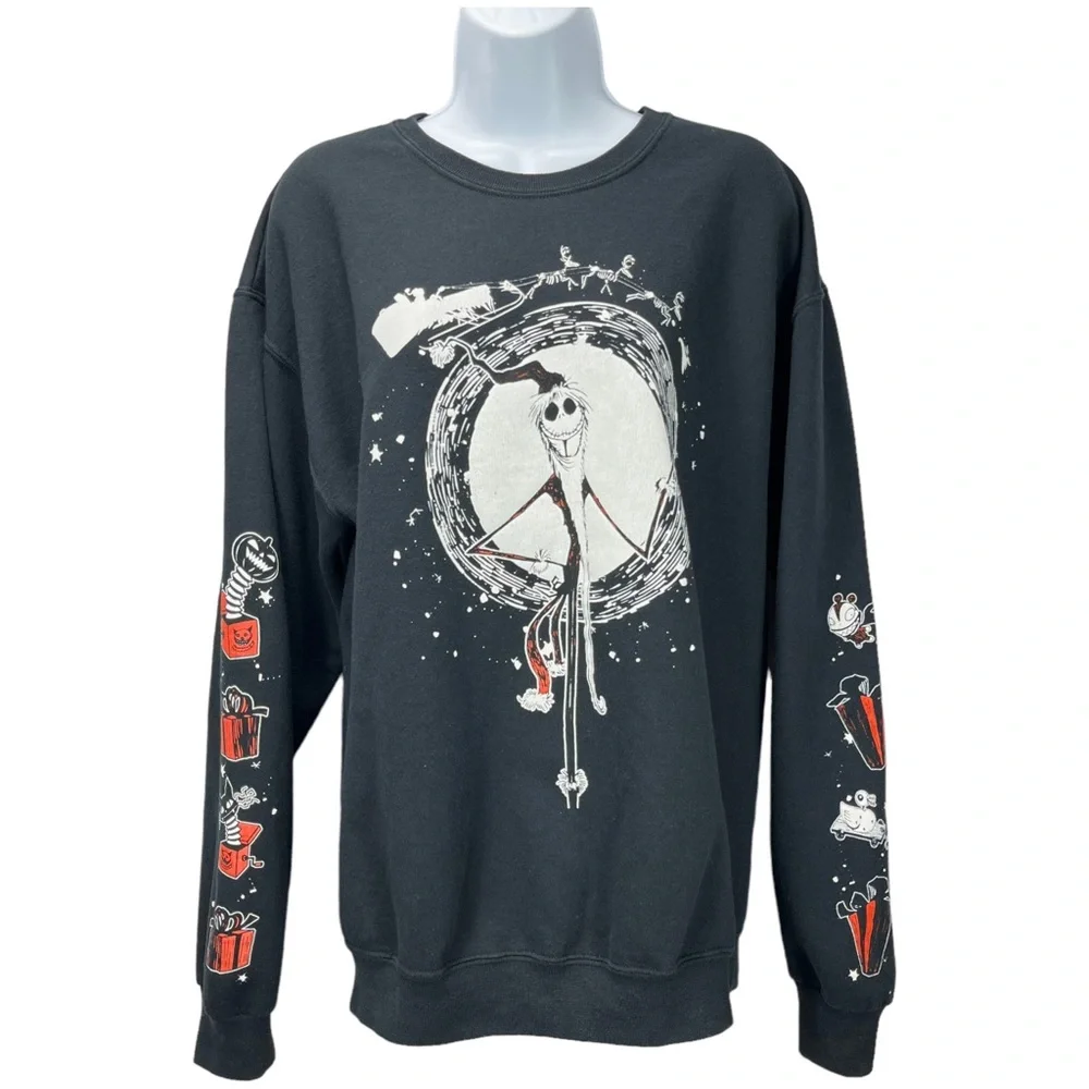 The Nightmare Before Christmas | Women’s Large | Jack Moon‎ Crewneck Sweatshirt